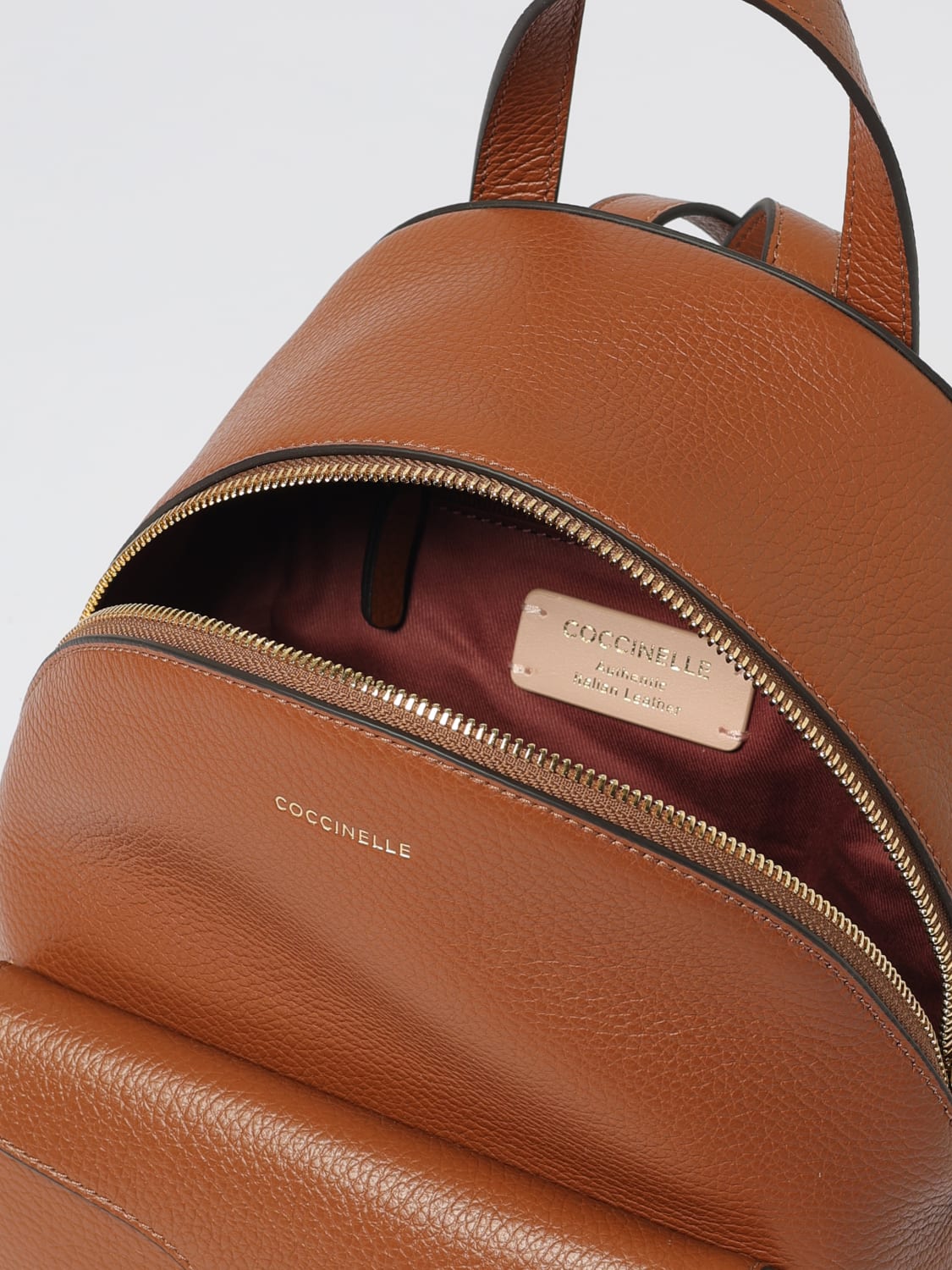 COCCINELLE BACKPACK: Shoulder bag woman Coccinelle, Leather - Img 4