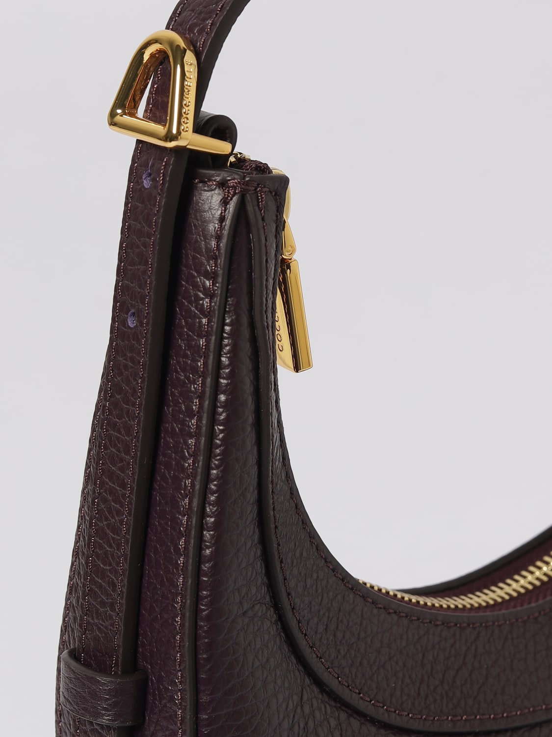 COCCINELLE MINI BOLSO: Bolso de hombro mujer Coccinelle, Ciruela - Img 4