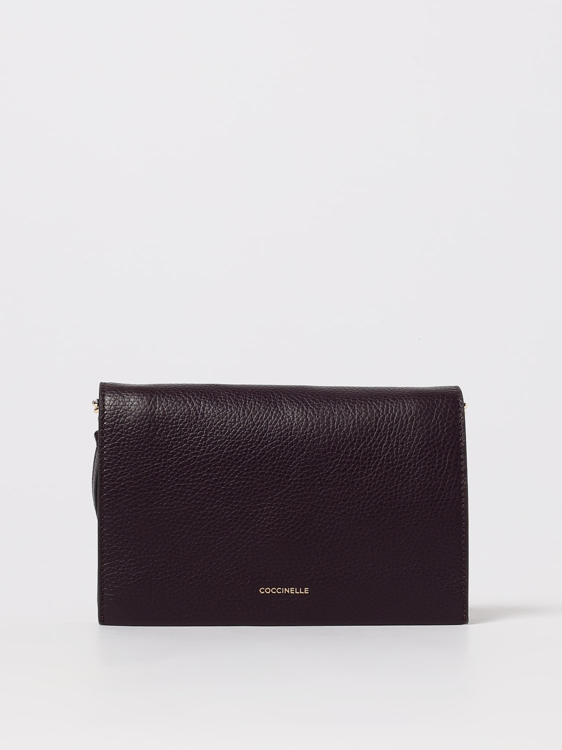 COCCINELLE BORSA MINI: Borsa Dandy Coccinelle in pelle a grana , Prugna - Img 1