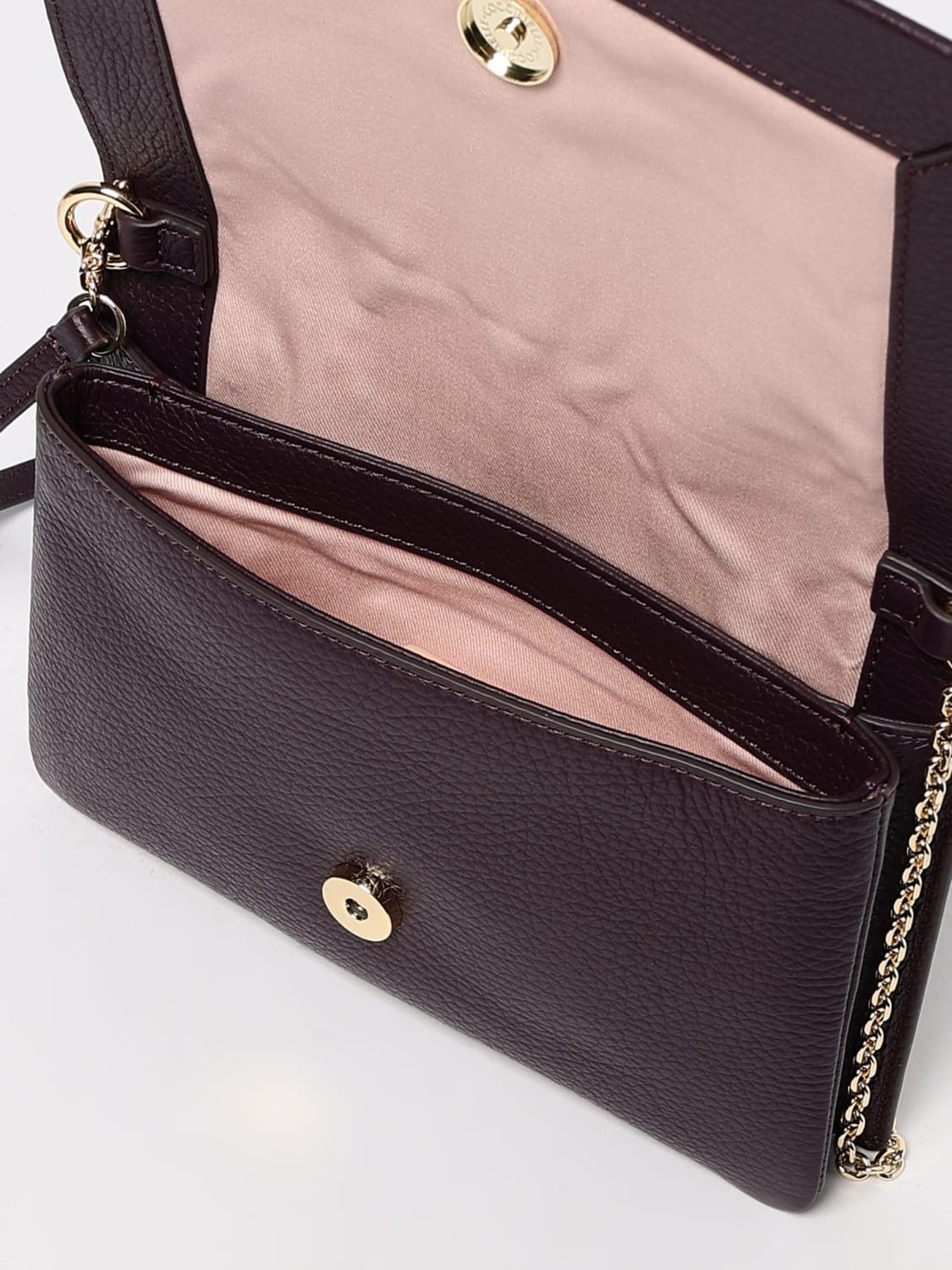 COCCINELLE BORSA MINI: Borsa Dandy Coccinelle in pelle a grana , Prugna - Img 3