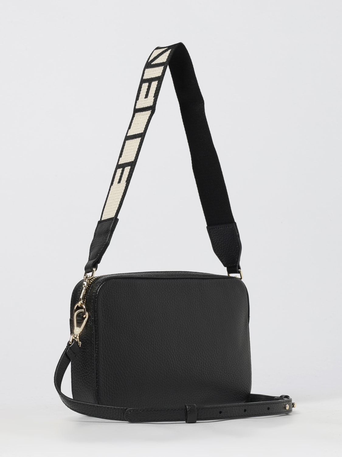 COCCINELLE BORSA A SPALLA: Borsa Tebe Coccinelle in pelle a grana , Nero - Img 2