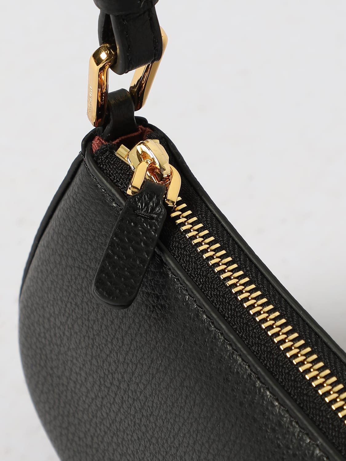 COCCINELLE BORSA A SPALLA: Borsa Merveille Generation Coccinelle in pelle a grana , Nero - Img 3