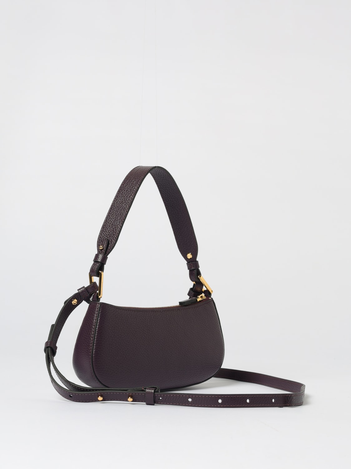 COCCINELLE BOLSO DE HOMBRO: Bolso de hombro mujer Coccinelle, Ciruela - Img 2