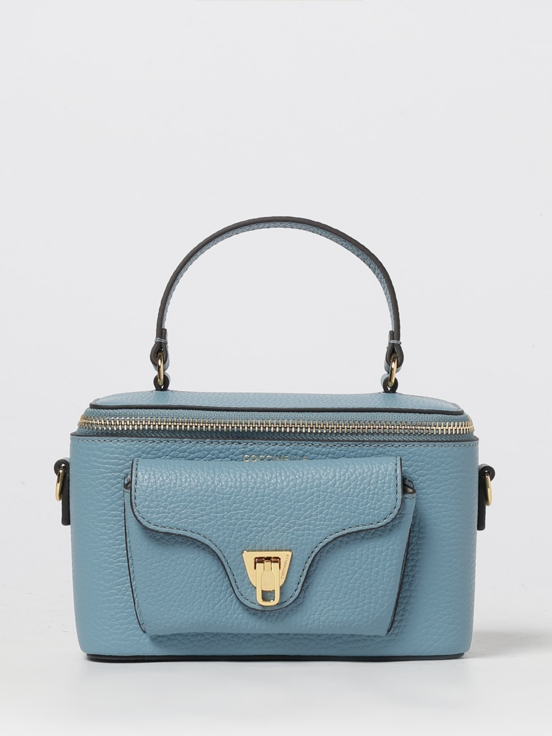 COCCINELLE MINI SAC: Sac porté épaule femme Coccinelle, Bleu - Img 1