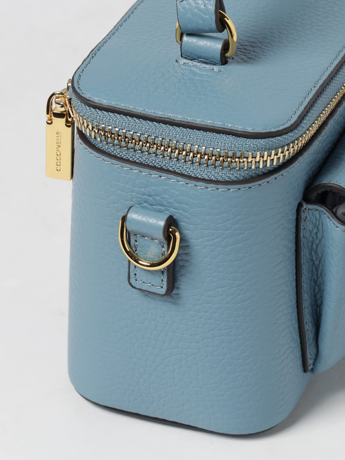 COCCINELLE MINI SAC: Sac porté épaule femme Coccinelle, Bleu - Img 3