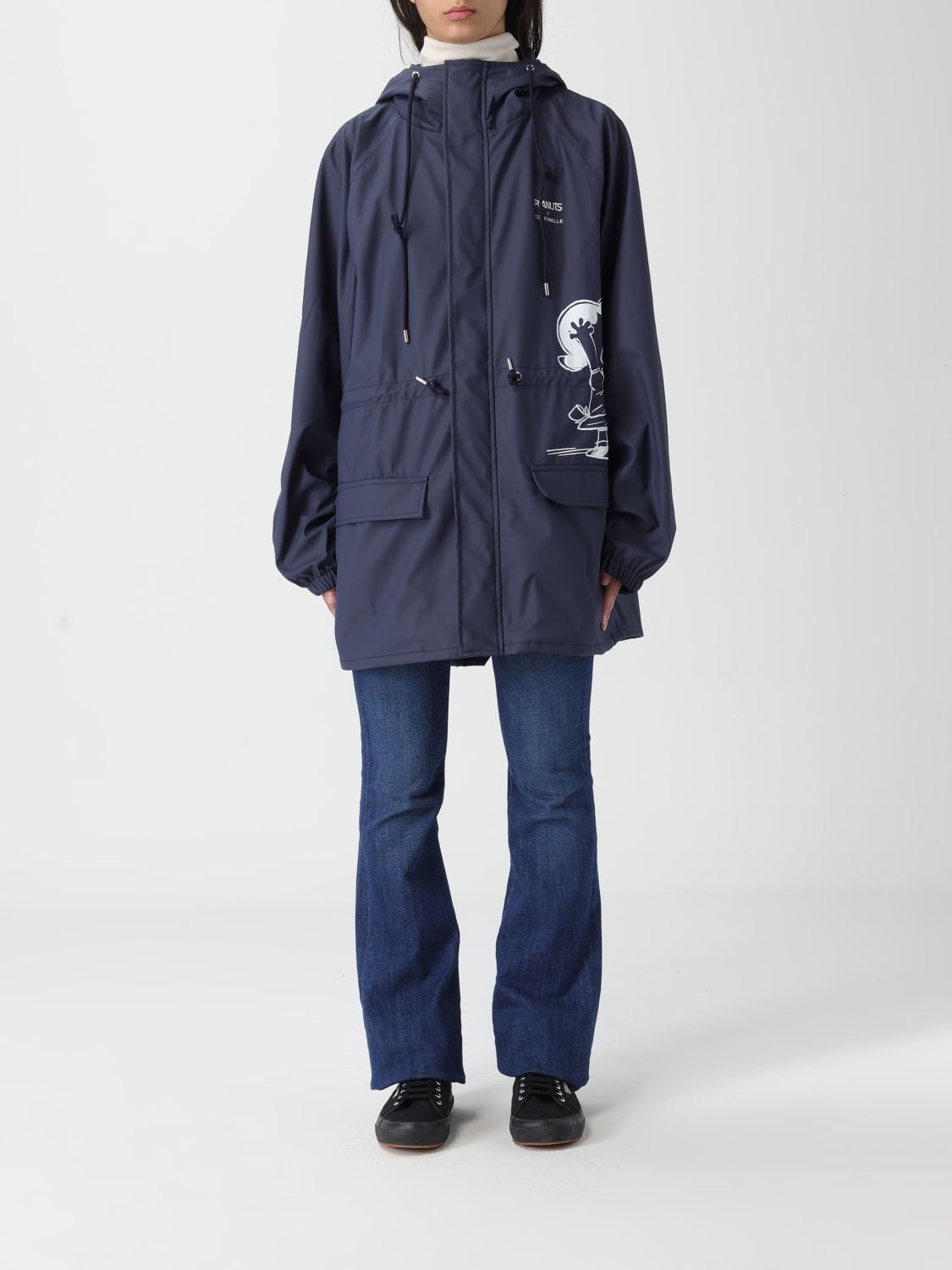 COCCINELLE JACKE: Mantel damen Coccinelle, Blau - Img 1