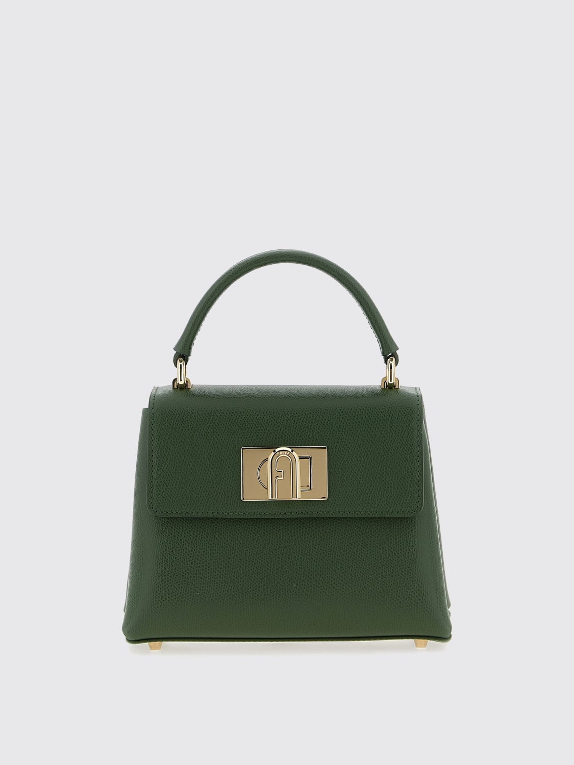 FURLA MINI BAG: Shoulder bag woman Furla, Green - Img 1