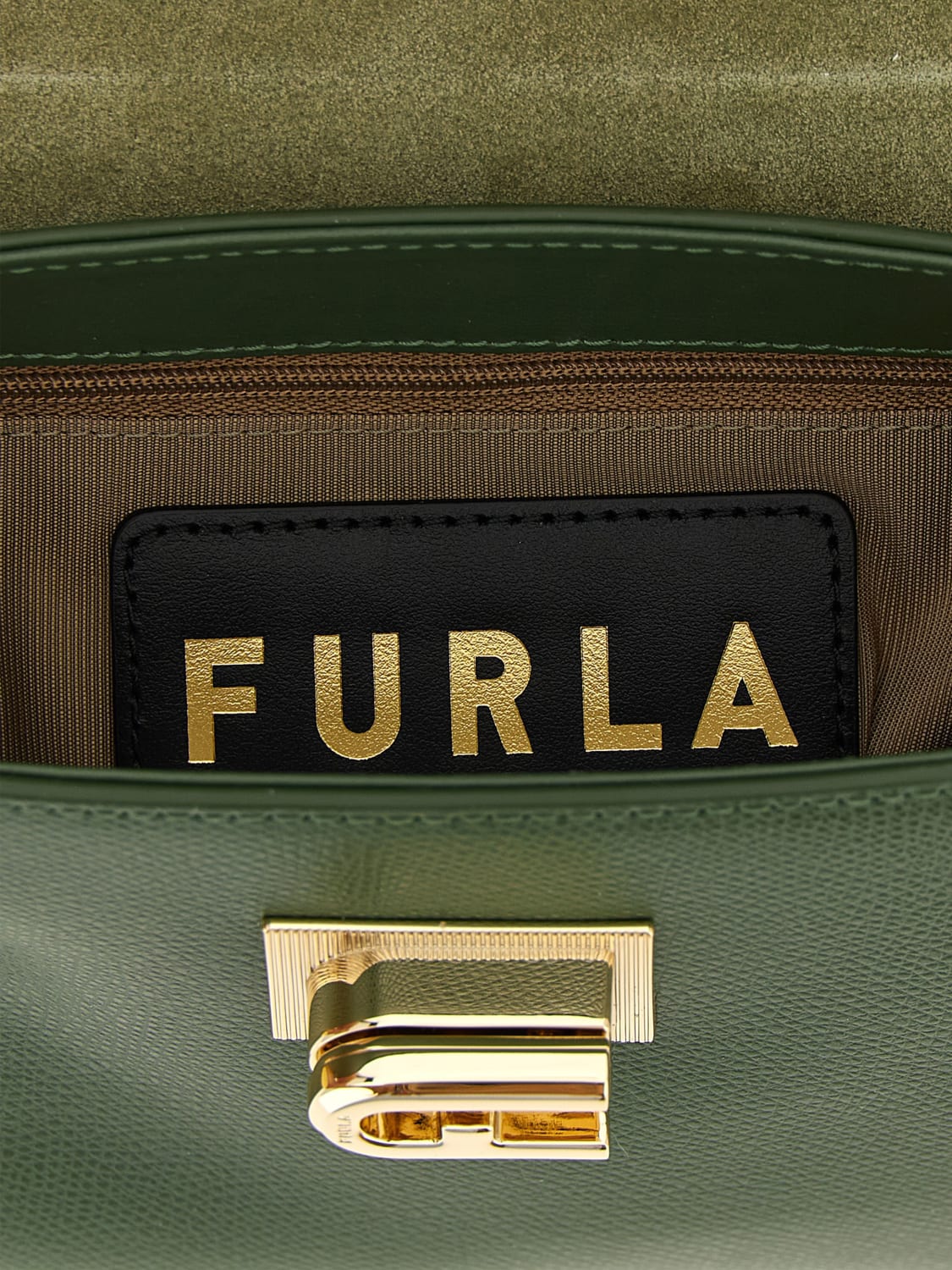 FURLA MINI BAG: Shoulder bag woman Furla, Green - Img 3