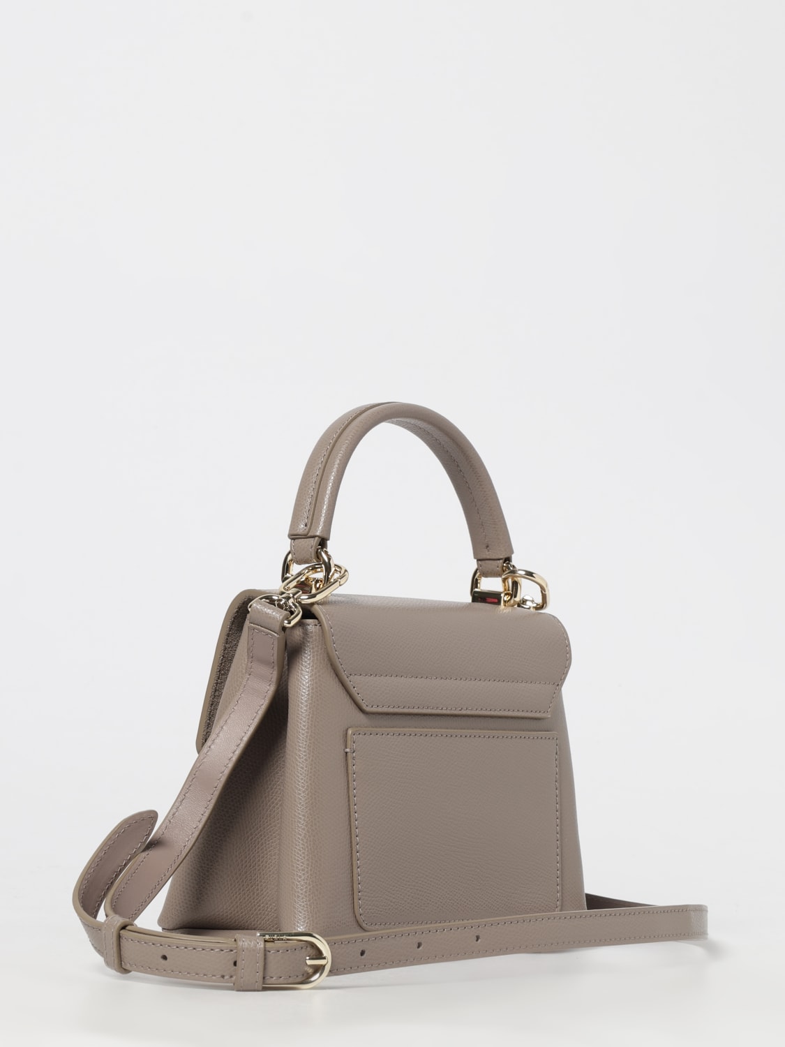 FURLA BORSA MINI: Borsa 1927 Furla in pelle a grana , Grigio - Img 2