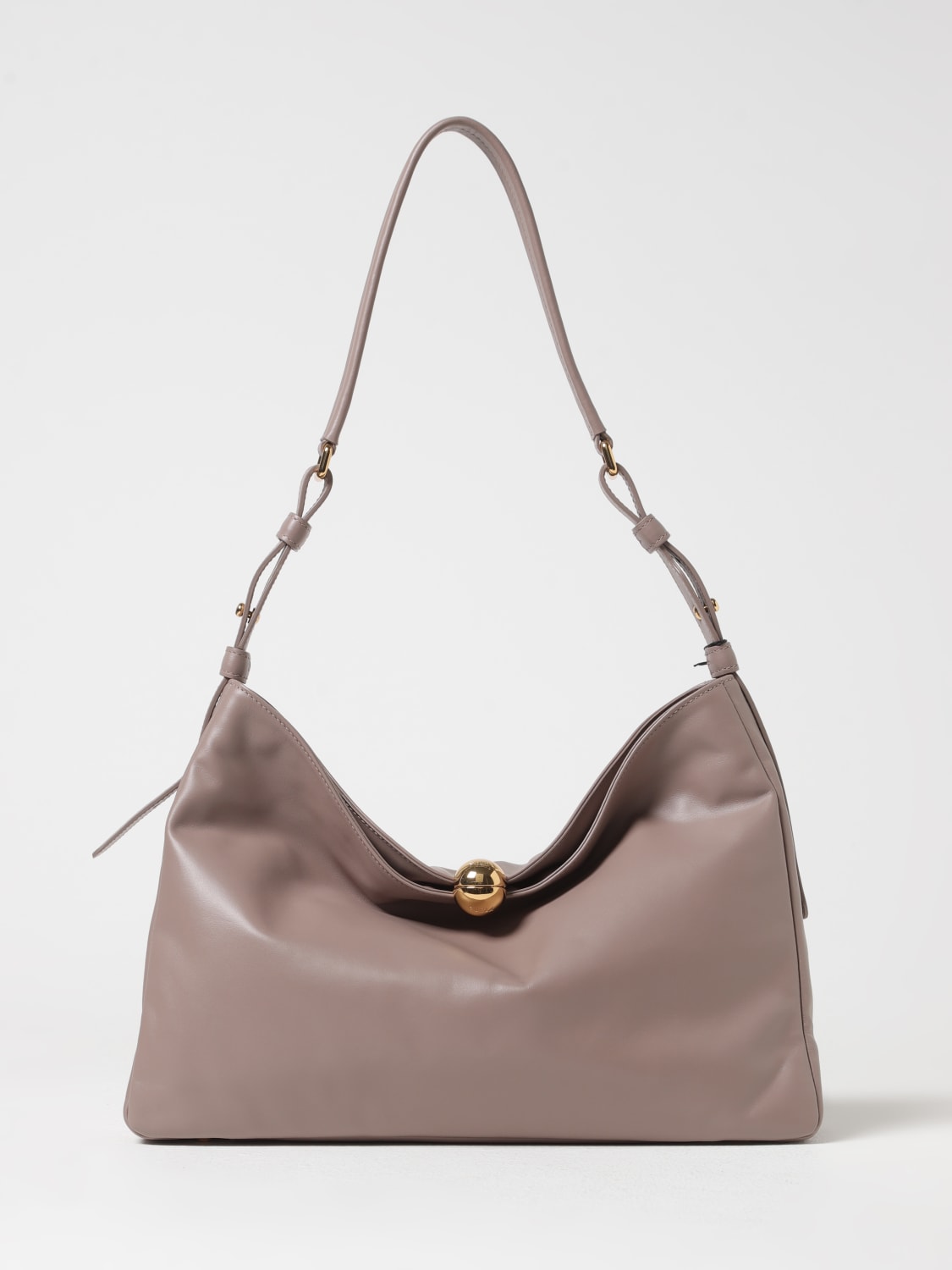 FURLA BORSA A SPALLA: Borsa Sfera Soft Medium Furla in pelle , Mastice - Img 1