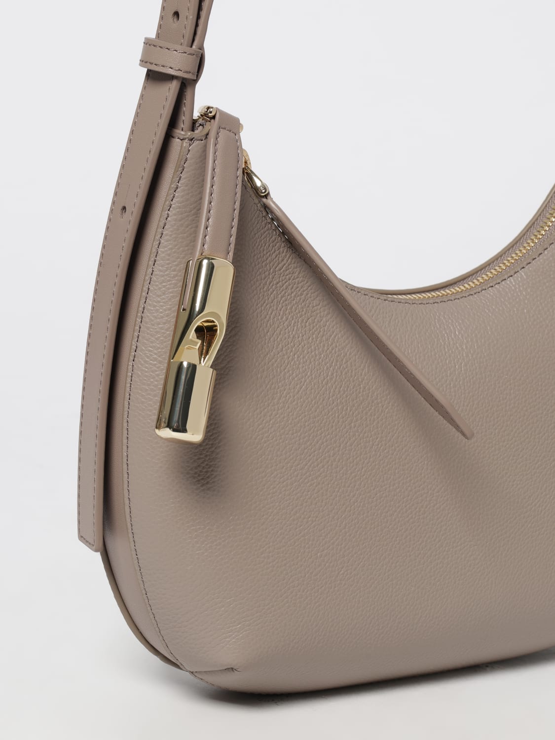 FURLA MINI BAG: Shoulder bag woman Furla, Grey - Img 4