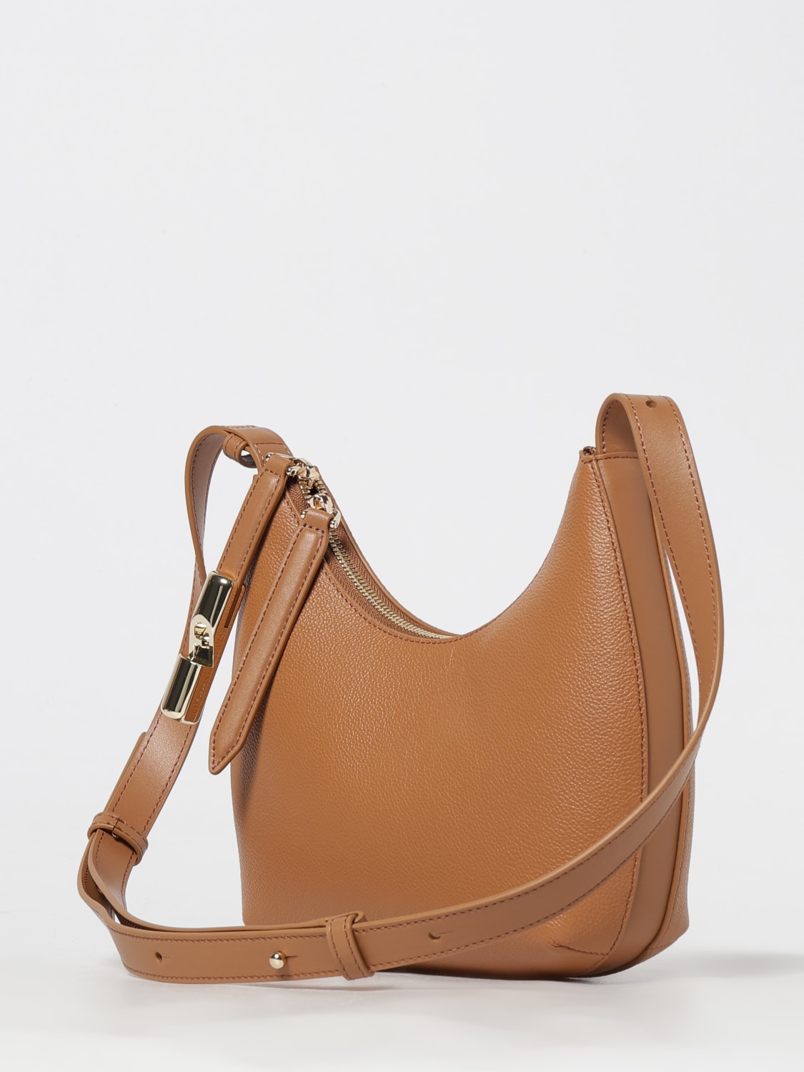 FURLA BORSA MINI: Borsa Goccia S Furla in pelle a grana , Cuoio - Img 3