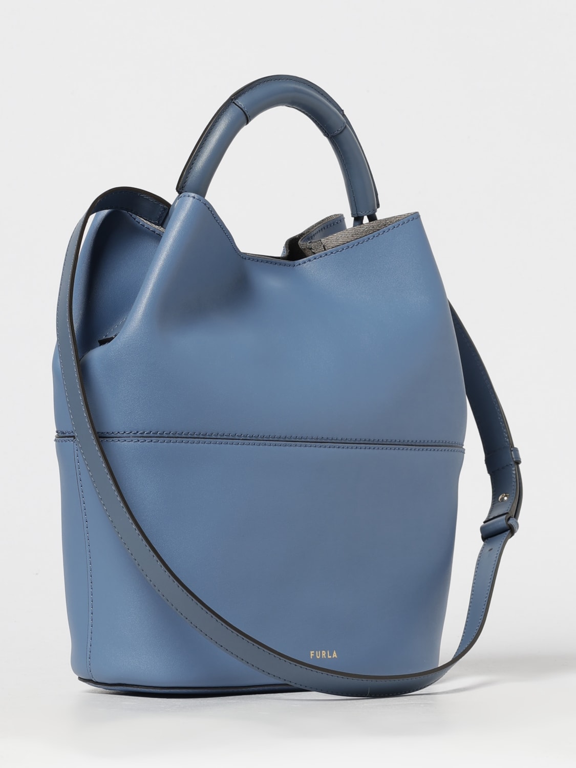 FURLA HANDBAG: Shoulder bag woman Furla, Denim - Img 2
