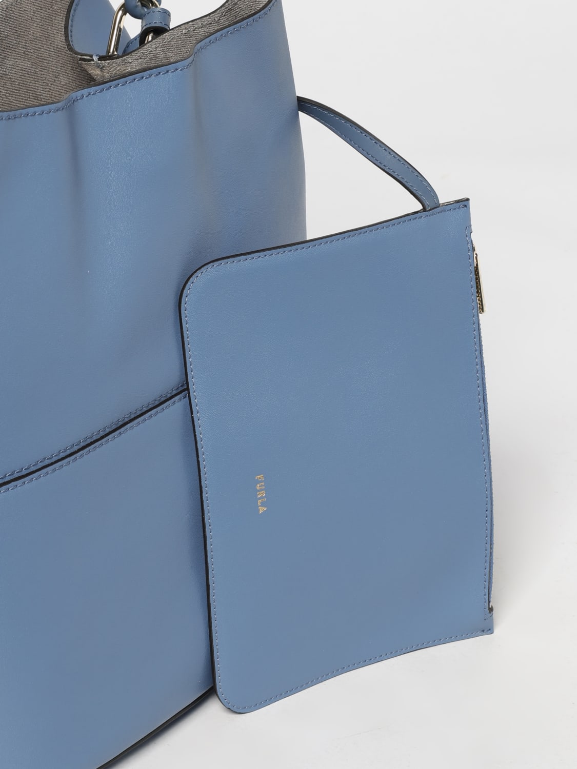 FURLA HANDBAG: Shoulder bag woman Furla, Denim - Img 3