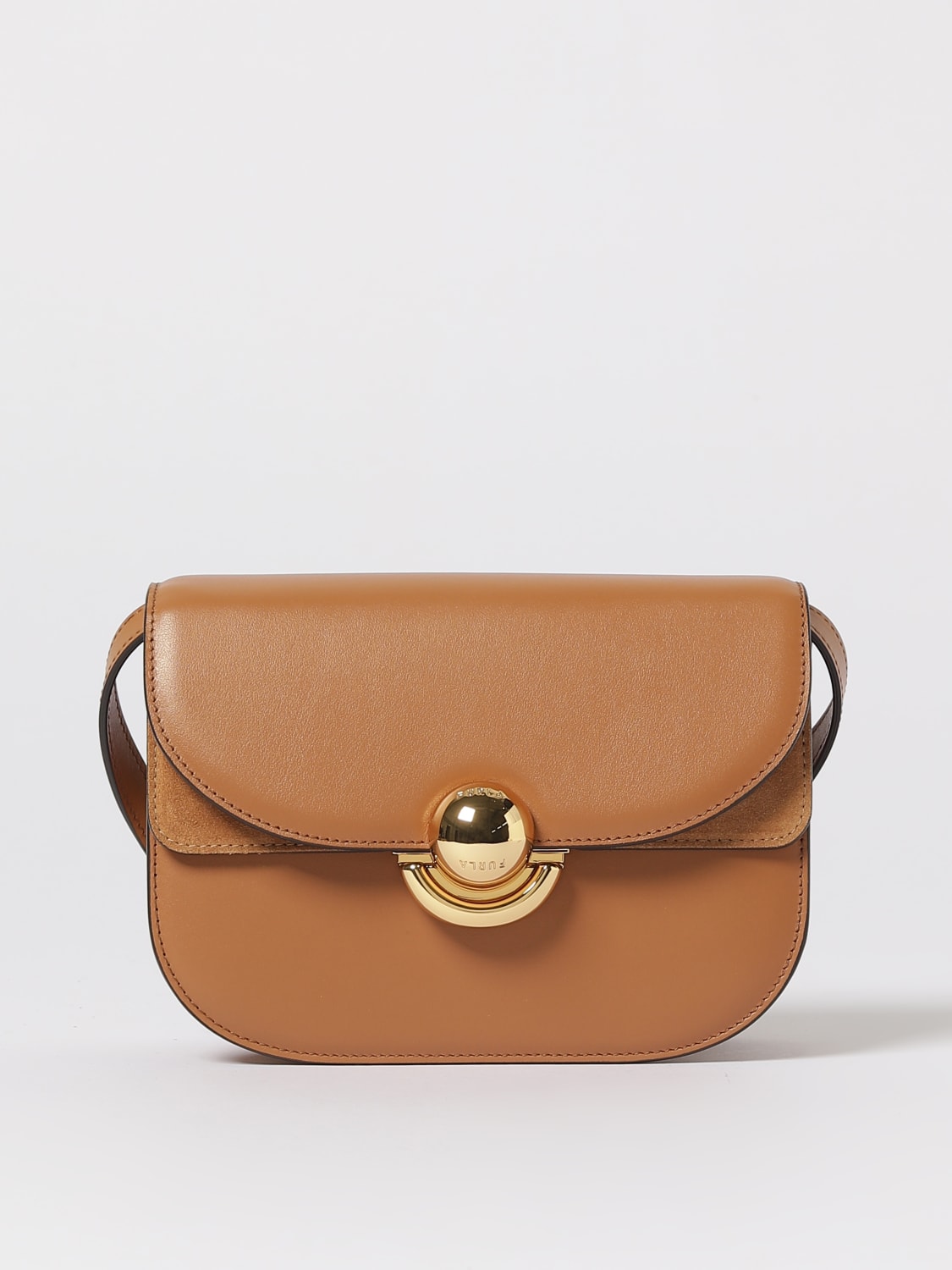 FURLA MINI BAG: Shoulder bag woman Furla, Brown - Img 1