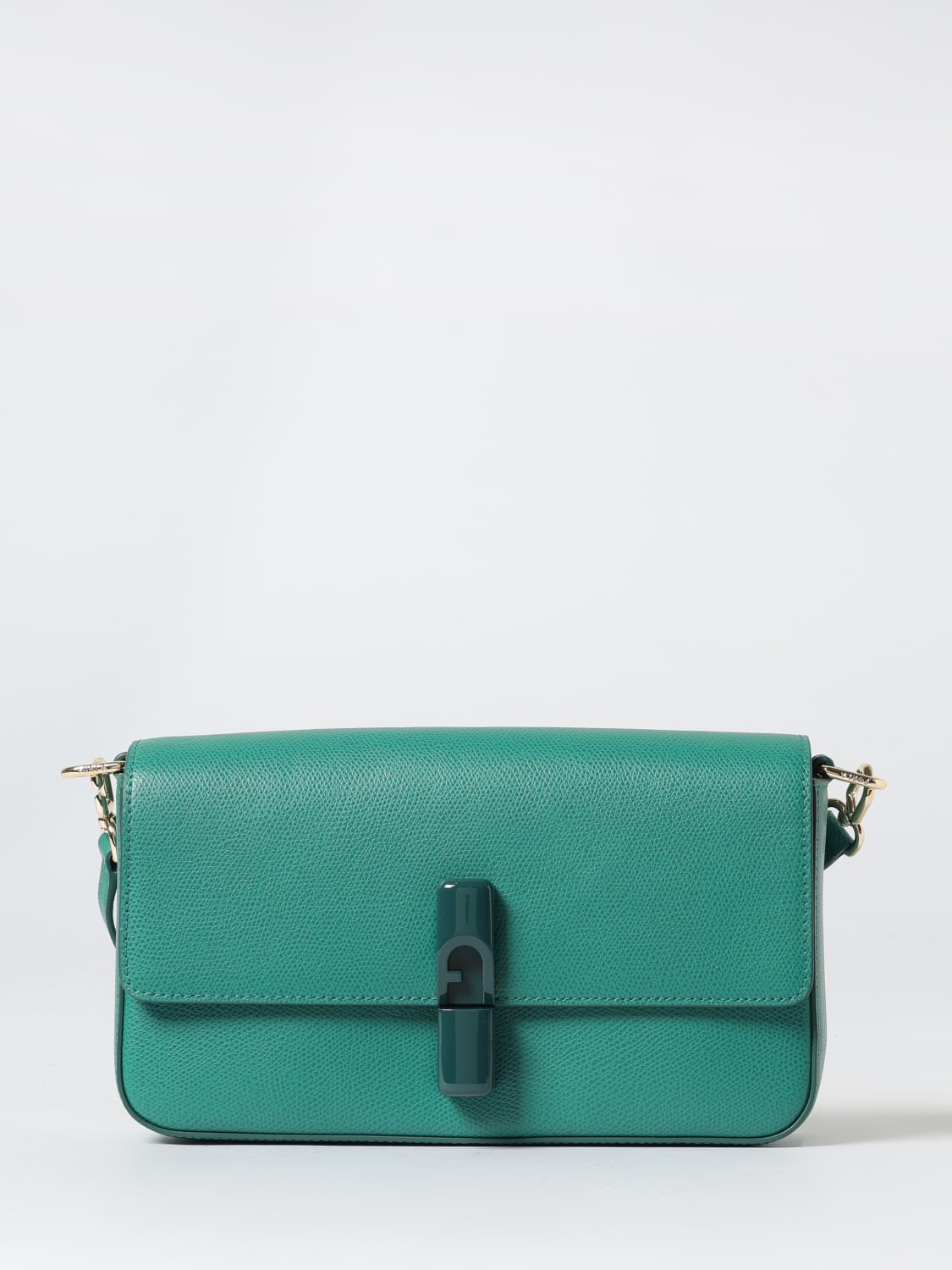 FURLA BANDOLERA: Bolso de hombro mujer Furla, Verde - Img 1