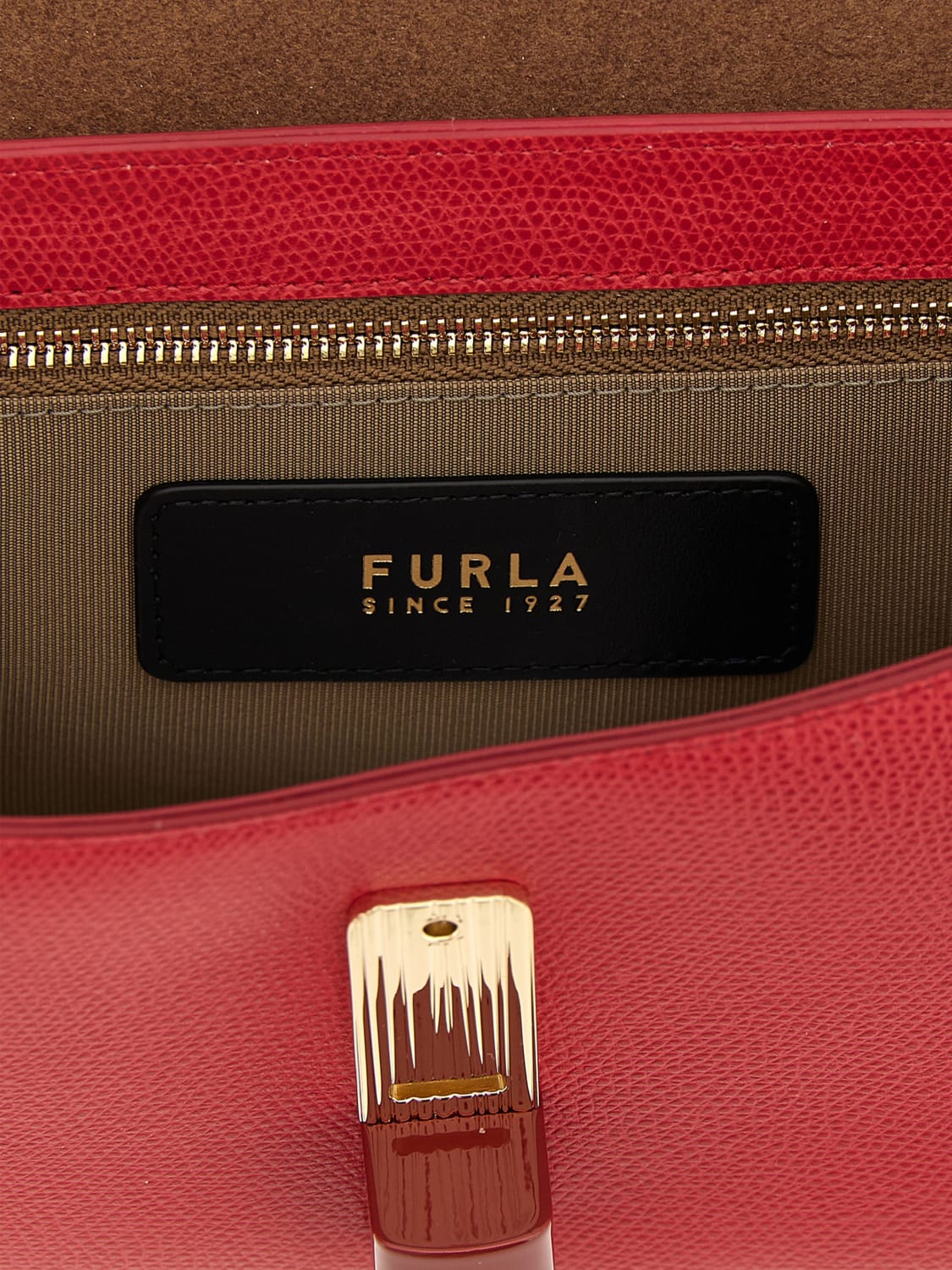 FURLA SAC BANDOULIÈRE: Sac porté épaule femme Furla, Rouge - Img 3