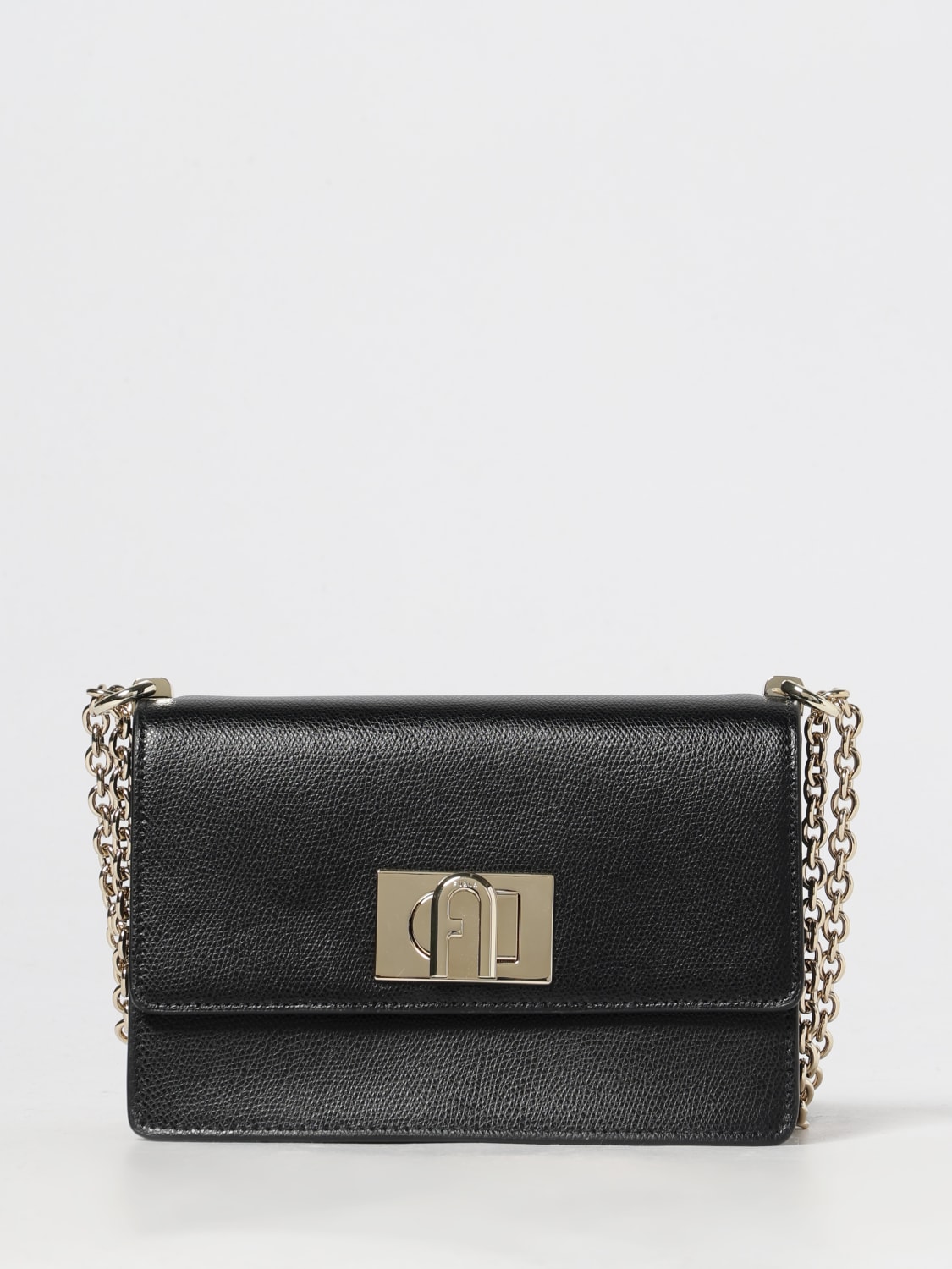 FURLA MINI BAG: Shoulder bag woman Furla, Black - Img 1