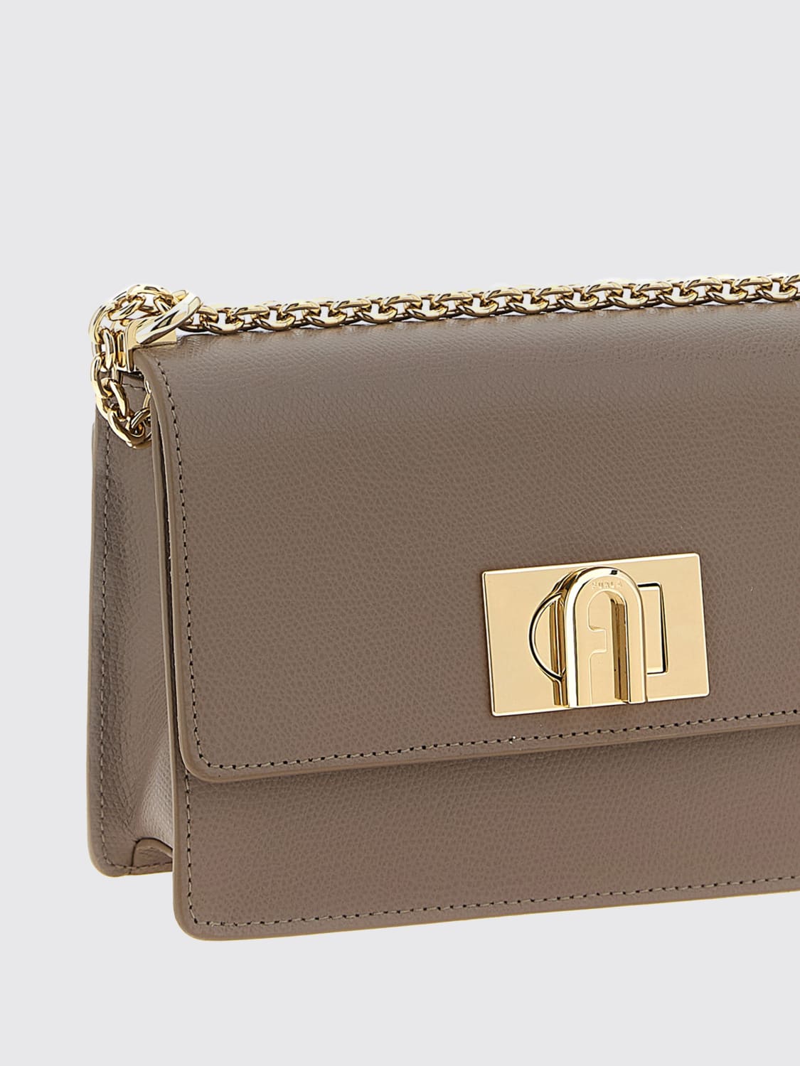 FURLA MINI BAG: Shoulder bag woman Furla, Grey - Img 3