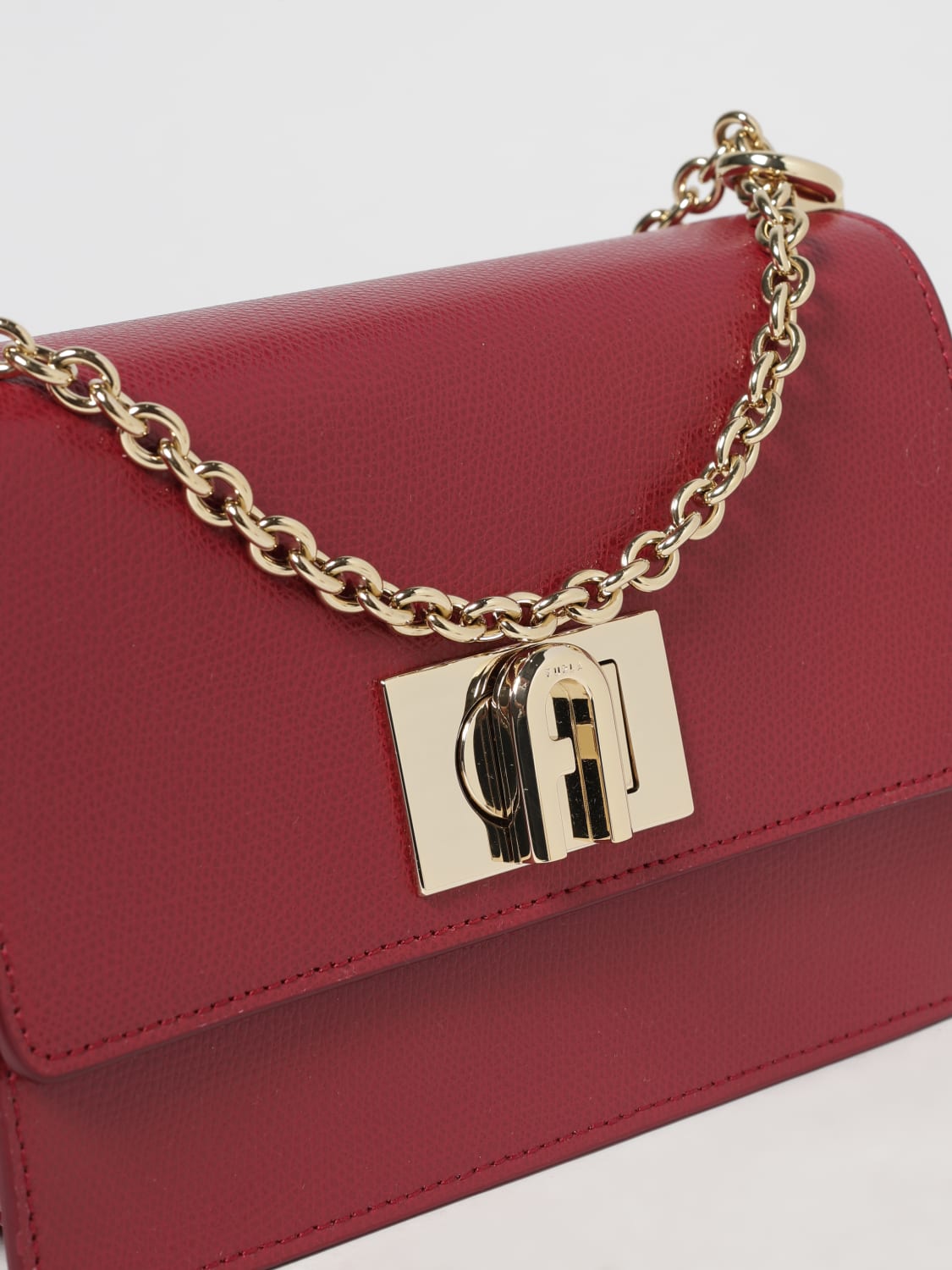 FURLA MINI BAG: Shoulder bag woman Furla, Cherry - Img 3