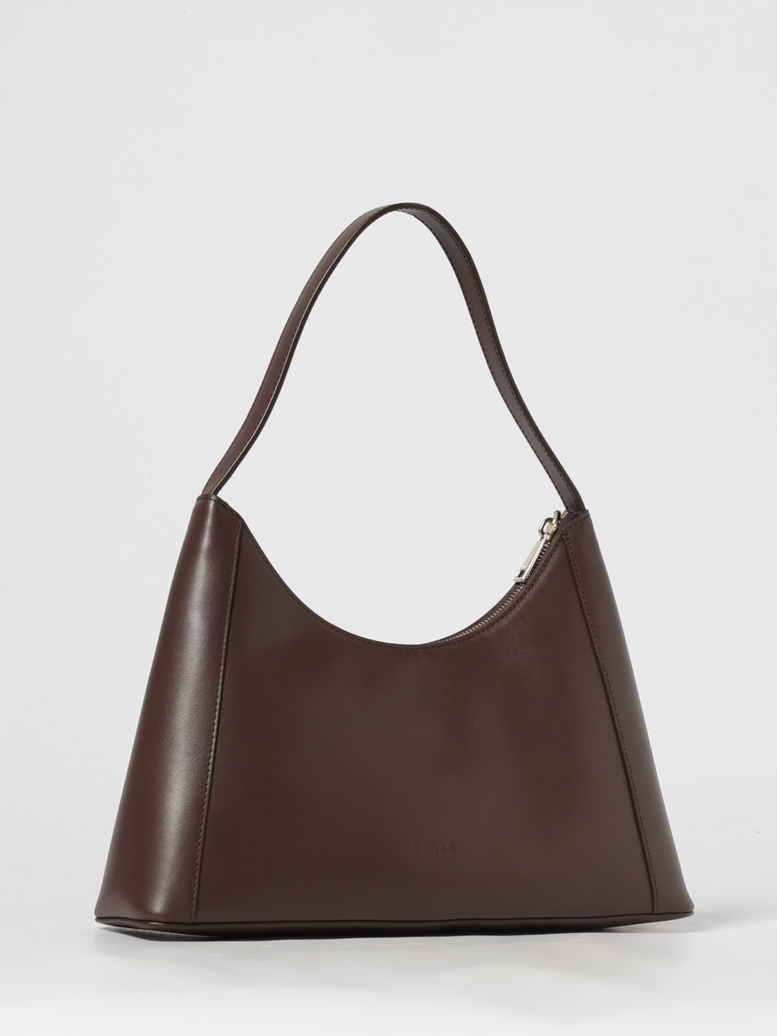 FURLA SCHULTERTASCHE: Schultertasche damen Furla, Kaffee Braun - Img 2