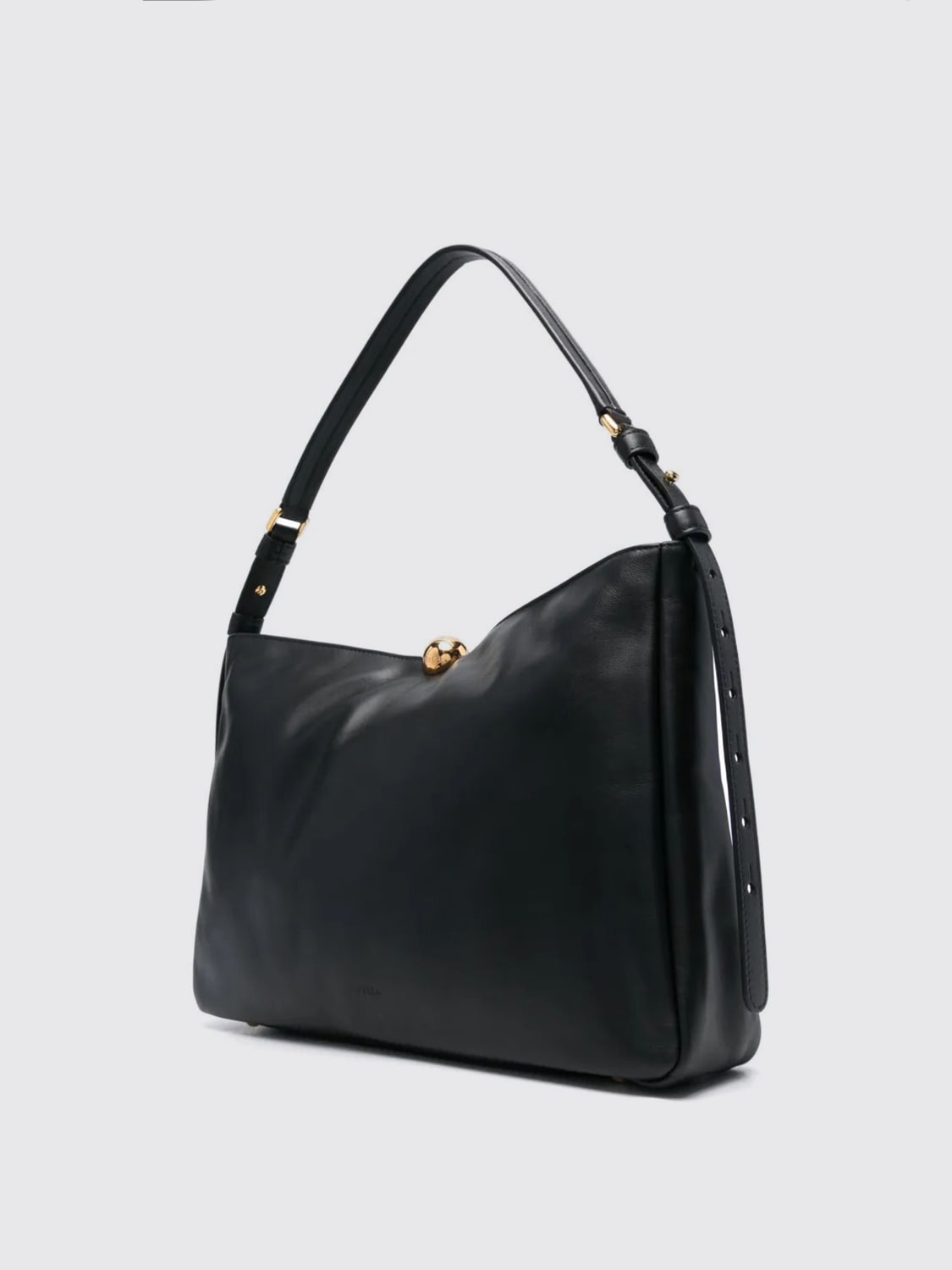 FURLA BORSA A SPALLA: Borsa Sfera Soft L Furla in pelle , Nero - Img 3