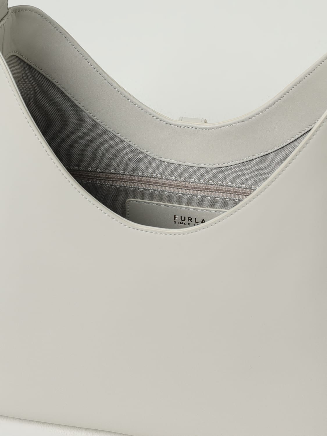 FURLA SAC PORTÉ ÉPAULE: Sac porté épaule femme Furla, Ivoir - Img 3