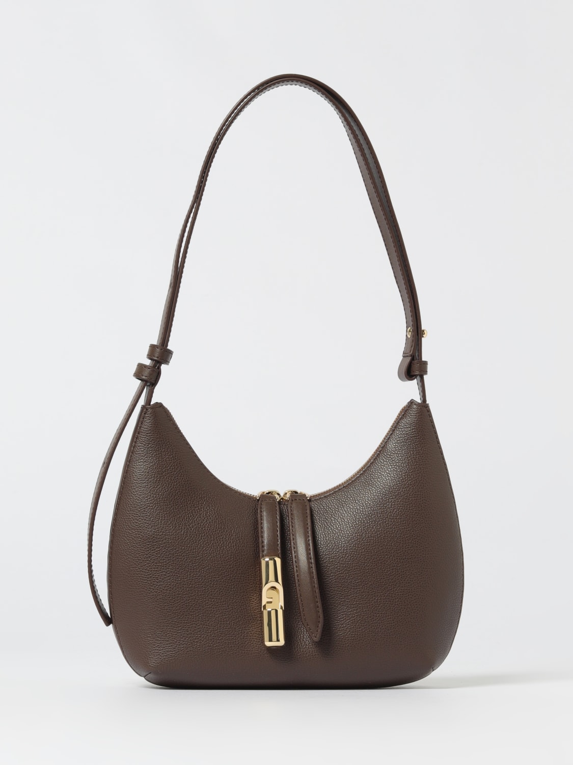 FURLA MINI BAG: Shoulder bag woman Furla, Brown - Img 1