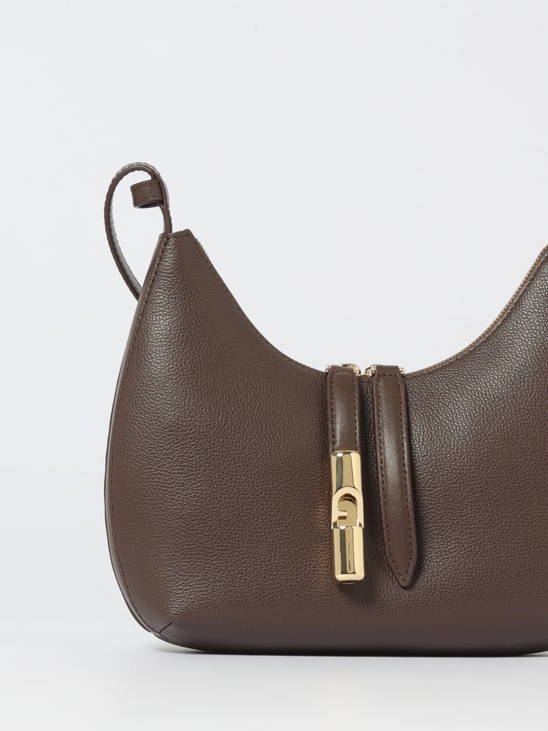 FURLA MINI BAG: Shoulder bag woman Furla, Brown - Img 4