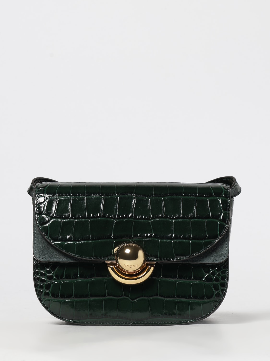 FURLA MINI BAG: Shoulder bag woman Furla, Green - Img 1