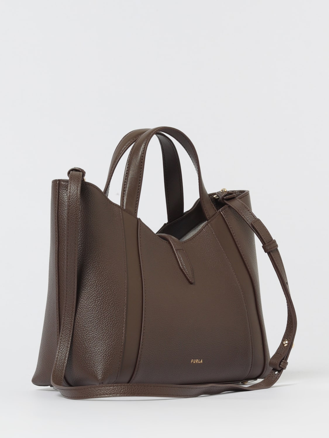 FURLA 手提包: 肩包 女士 Furla, 棕色 - Img 2