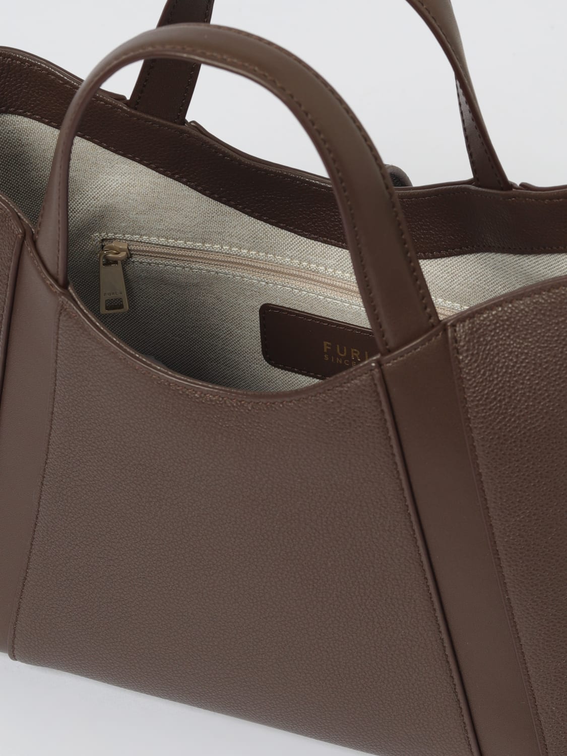 FURLA 手提包: 肩包 女士 Furla, 棕色 - Img 3
