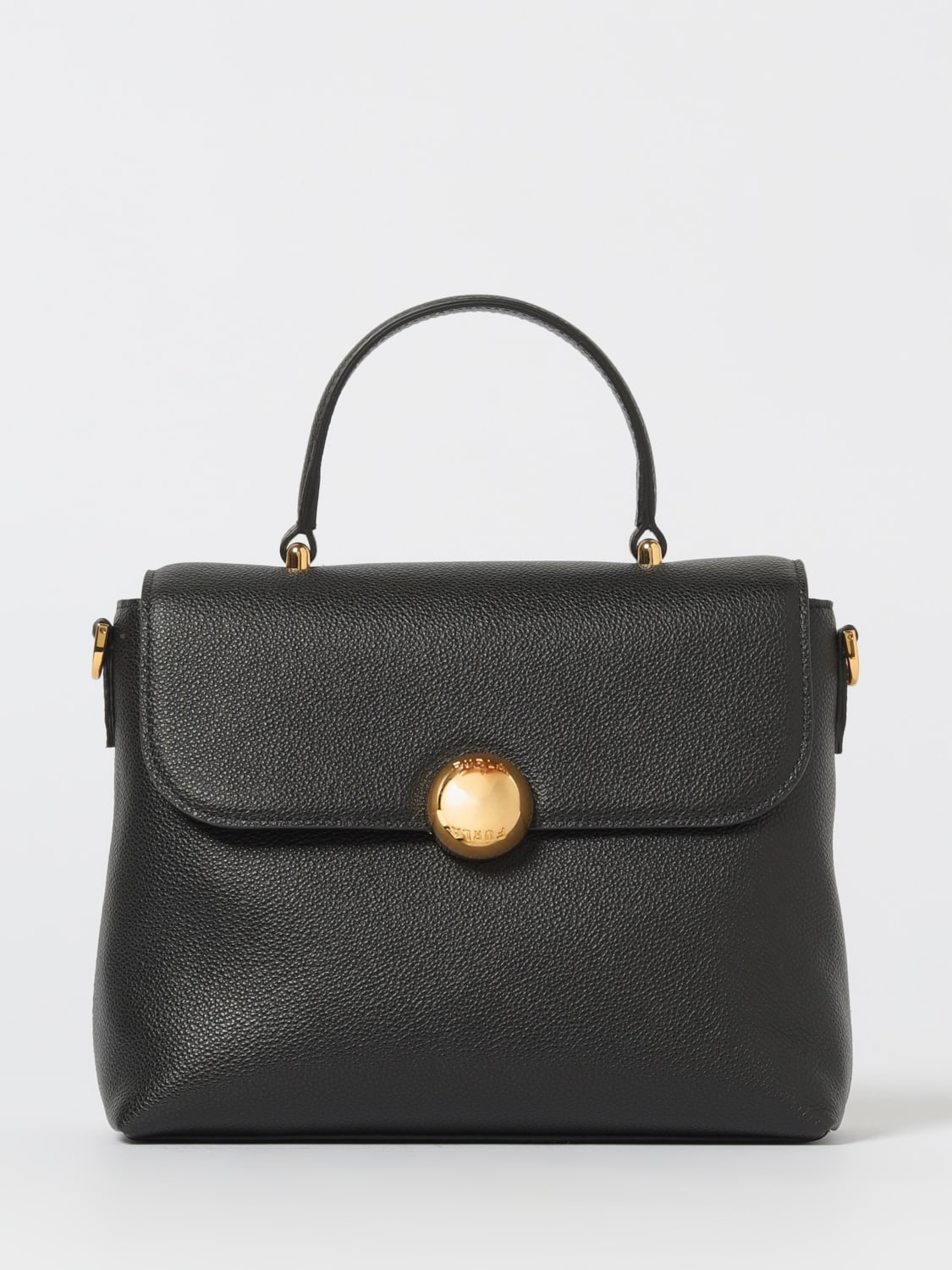 FURLA BORSA MINI: Borsa Moonlight Furla in pelle a grana , Nero - Img 1