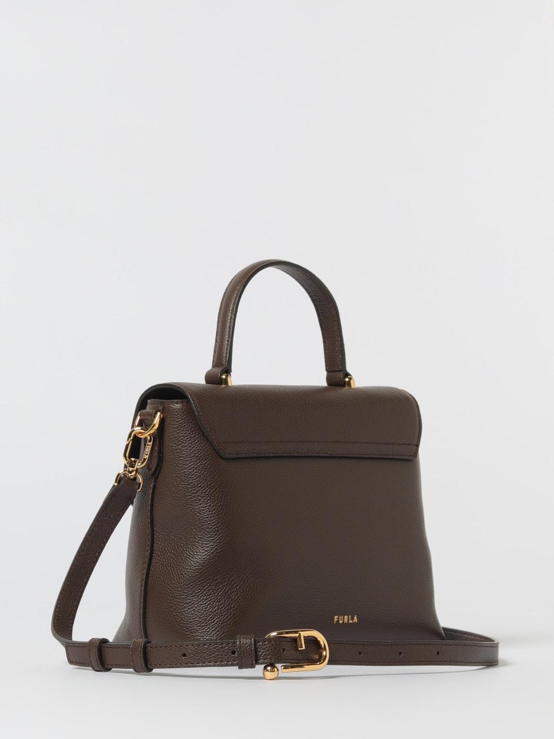 FURLA MINI BAG: Shoulder bag woman Furla, Brown - Img 2
