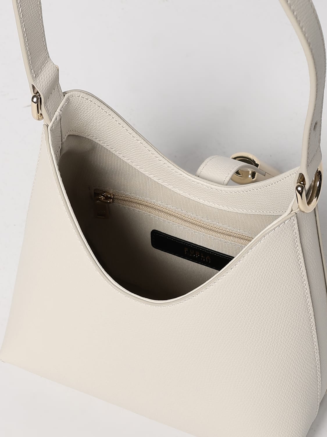 FURLA MINI BAG: Shoulder bag woman Furla, Yellow Cream - Img 3