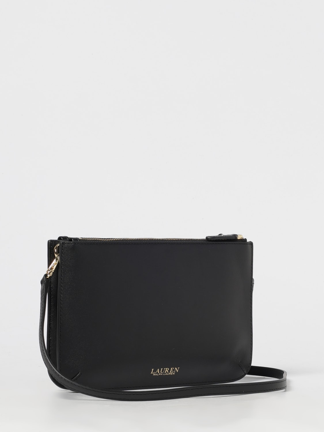 LAUREN RALPH LAUREN BORSA A TRACOLLA: Borsa Landyn Medium Lauren Ralph Lauren in pelle, Nero - Img 2