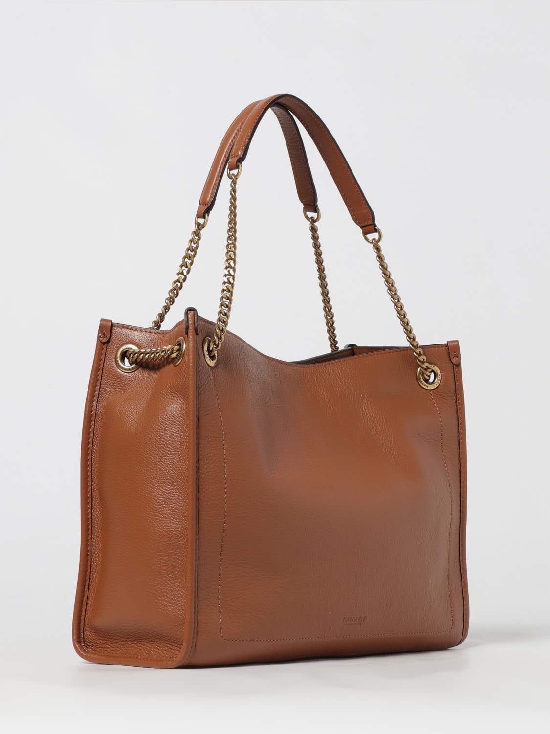 LAUREN RALPH LAUREN BORSA A SPALLA: Borsa Bradley Shopper Lauren Ralph Lauren in pelle , Cuoio - Img 2