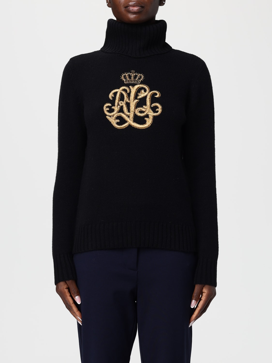 LAUREN RALPH LAUREN SWEATER: Sweater woman Lauren Ralph Lauren, Black - Img 1