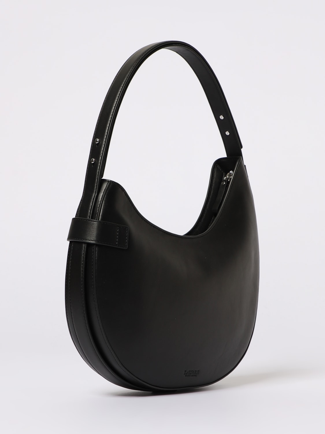 LAUREN RALPH LAUREN BORSA A SPALLA: Borsa Tasha Large Lauren Ralph Lauren in pelle , Nero - Img 2
