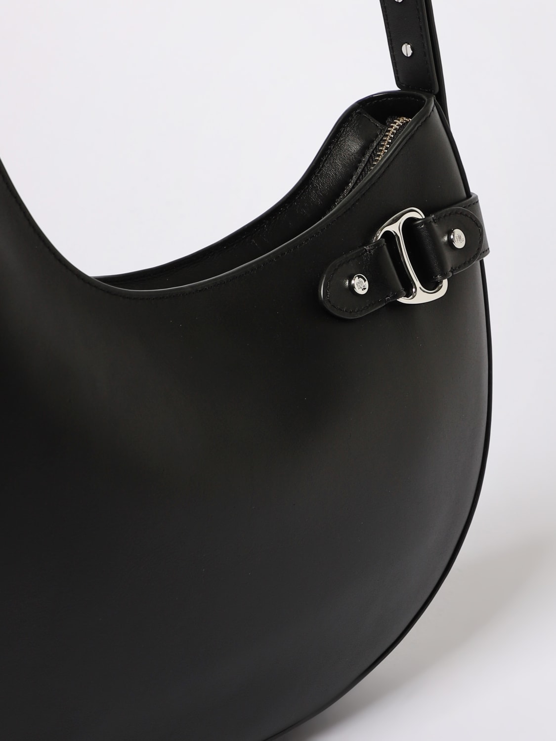 LAUREN RALPH LAUREN BORSA A SPALLA: Borsa Tasha Large Lauren Ralph Lauren in pelle , Nero - Img 3