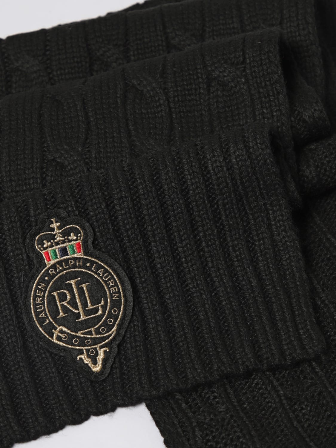 LAUREN RALPH LAUREN BUFANDA: Bufanda mujer Lauren Ralph Lauren, Negro - Img 3