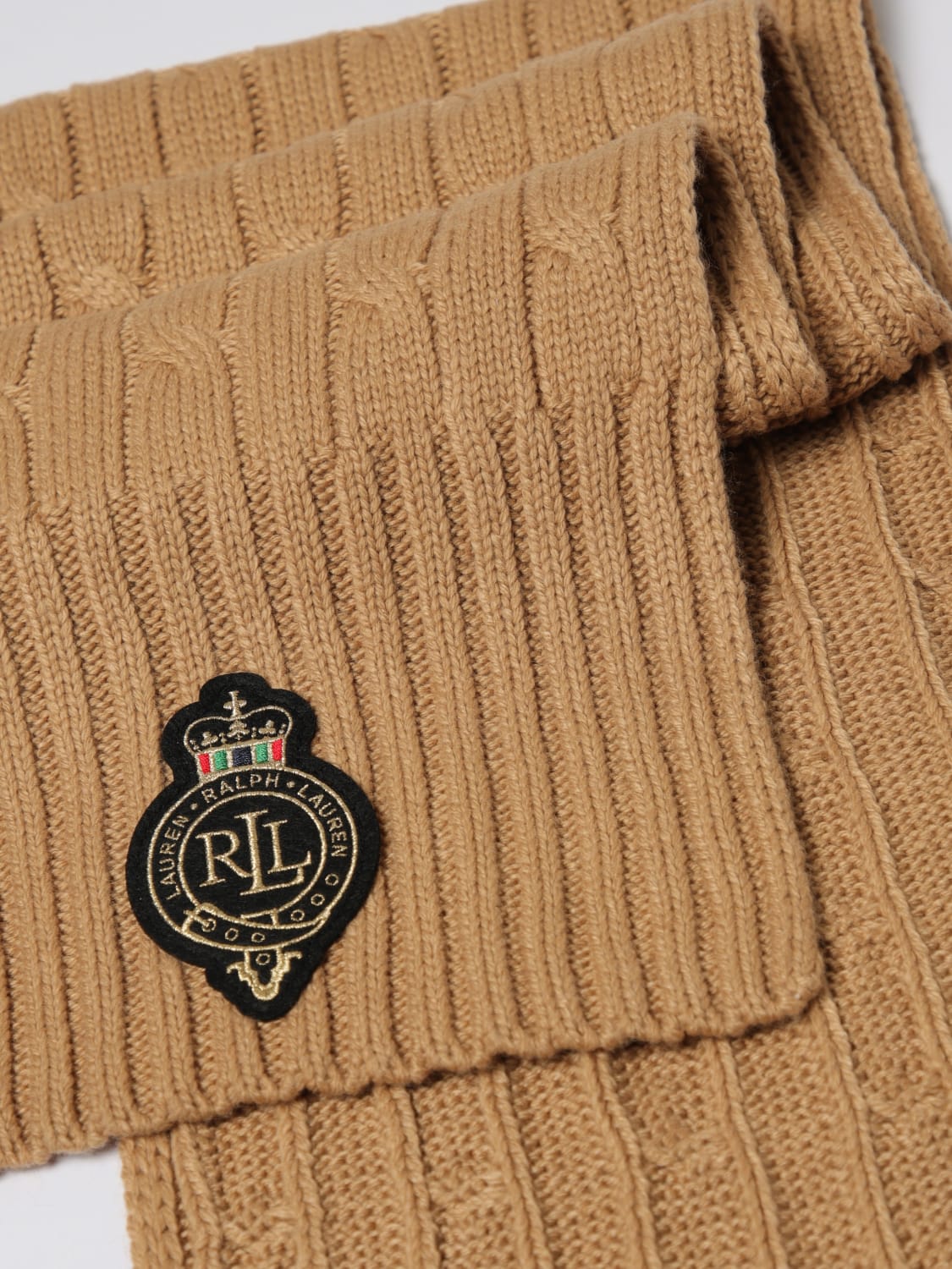 LAUREN RALPH LAUREN BUFANDA: Bufanda mujer Lauren Ralph Lauren, Camello - Img 3