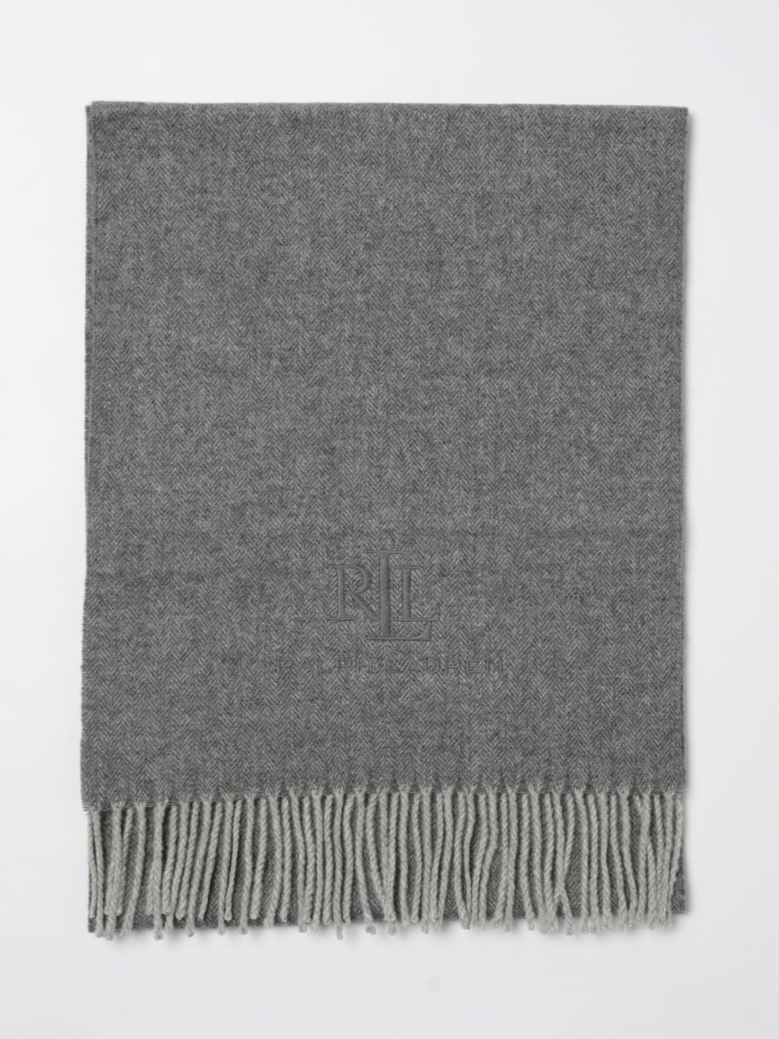 LAUREN RALPH LAUREN SCIARPA: Sciarpa Lauren Ralph Lauren in lana , Grigio - Img 1