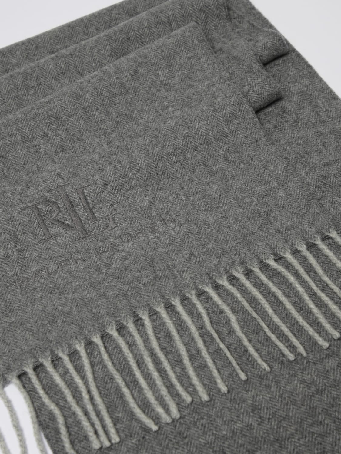 LAUREN RALPH LAUREN SCIARPA: Sciarpa Lauren Ralph Lauren in lana , Grigio - Img 3