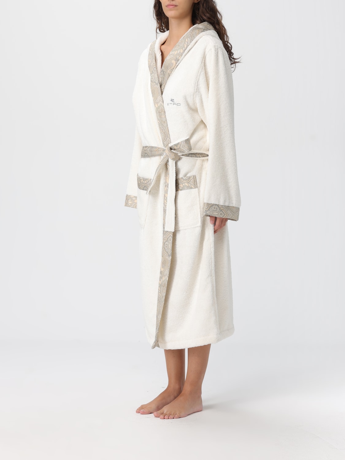 ETRO HOME BATHROBES: Bathrobes lifestyle Etro Home, Beige - Img 3