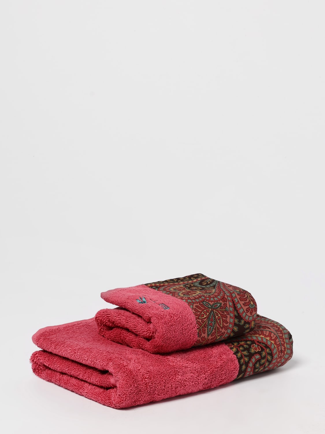 ETRO HOME BATH AND BEACH TOWELS: Bath and beach towels lifestyle Etro Home, Burgundy - Img 1