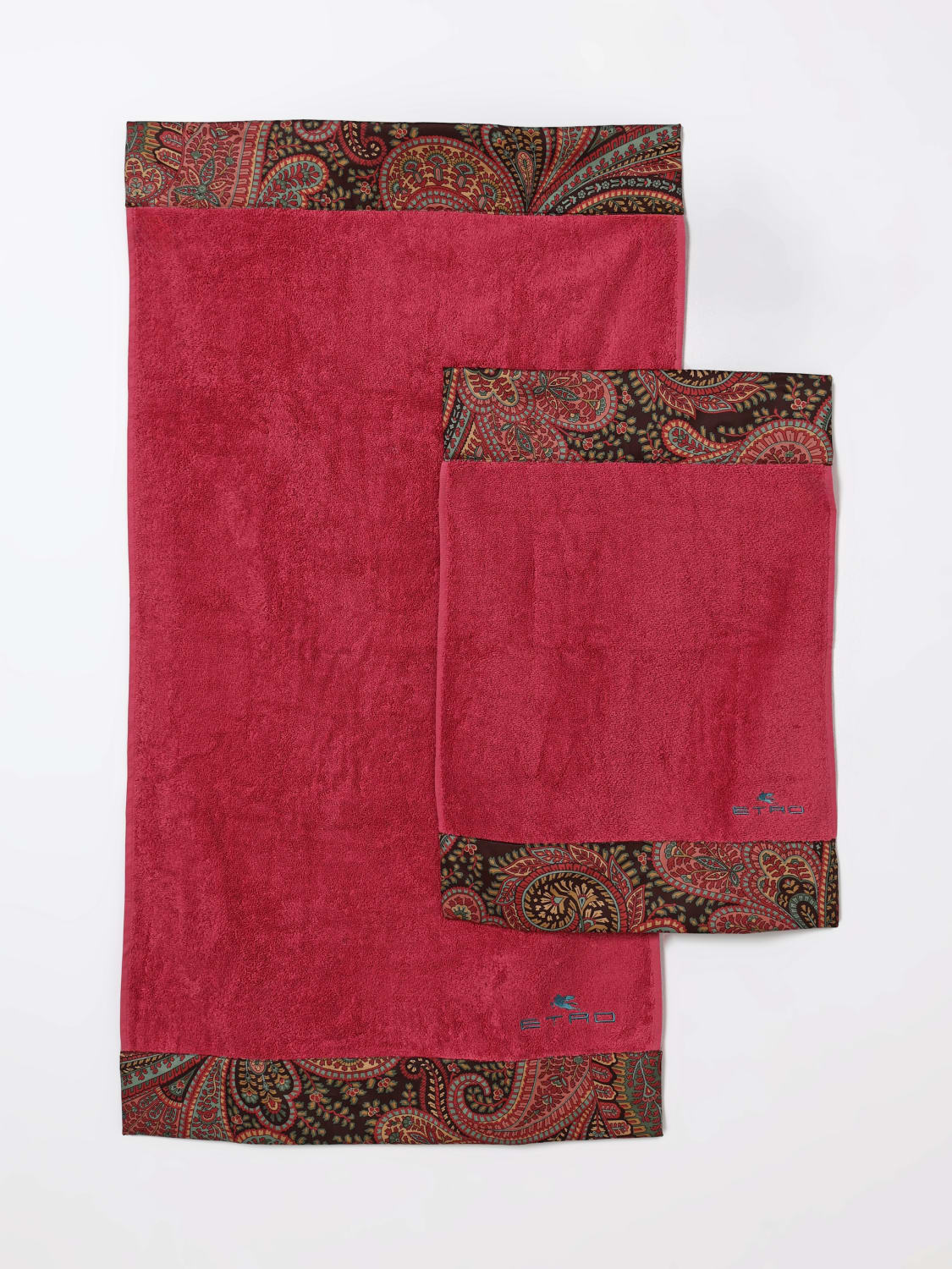 ETRO HOME BATH AND BEACH TOWELS: Bath and beach towels lifestyle Etro Home, Burgundy - Img 2