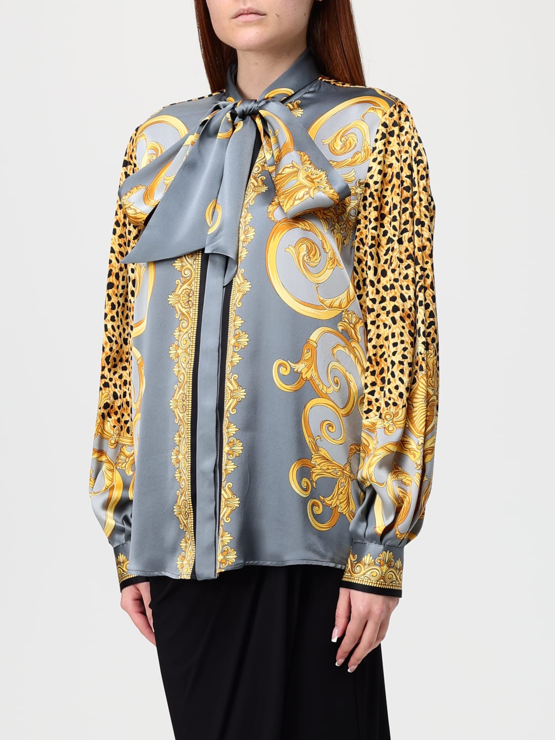 VERSACE SHIRT: Shirt woman Versace, Grey - Img 4