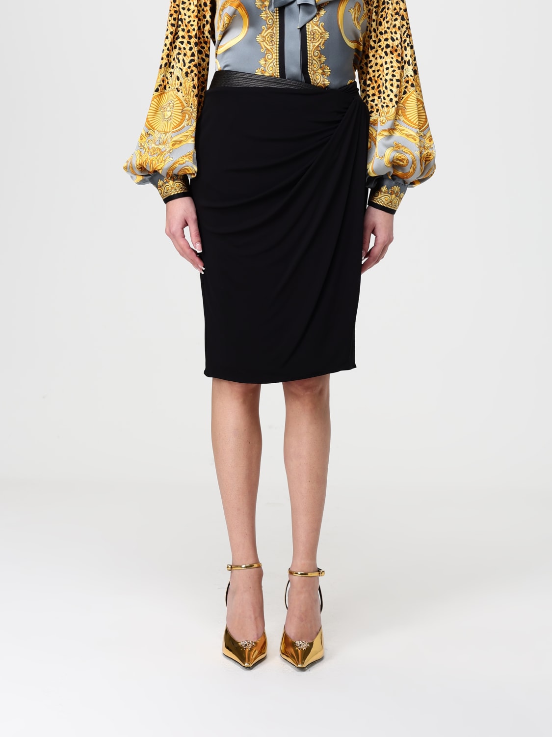 VERSACE SKIRT: Skirt woman Versace, Black - Img 1