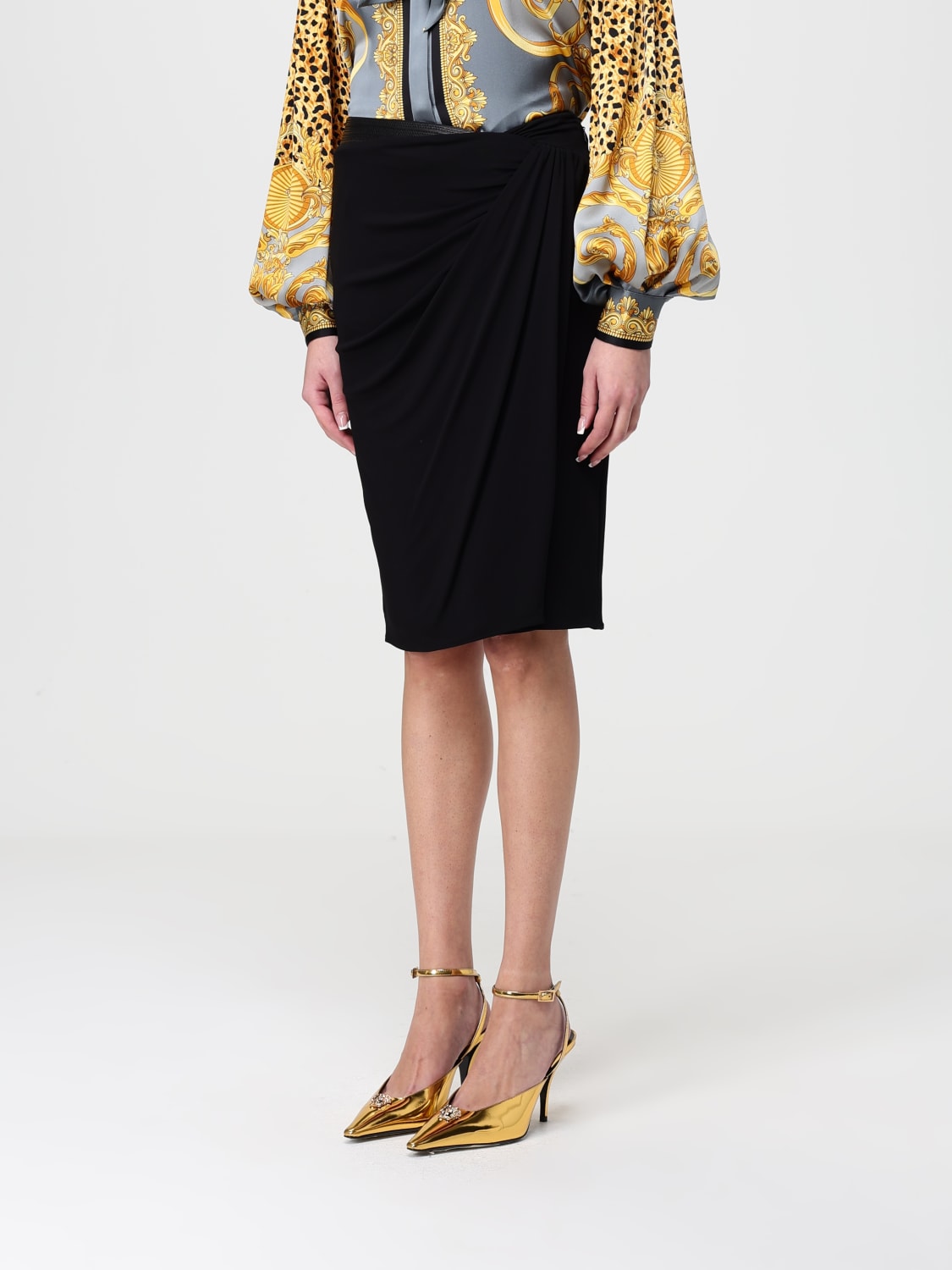 VERSACE SKIRT: Skirt woman Versace, Black - Img 4